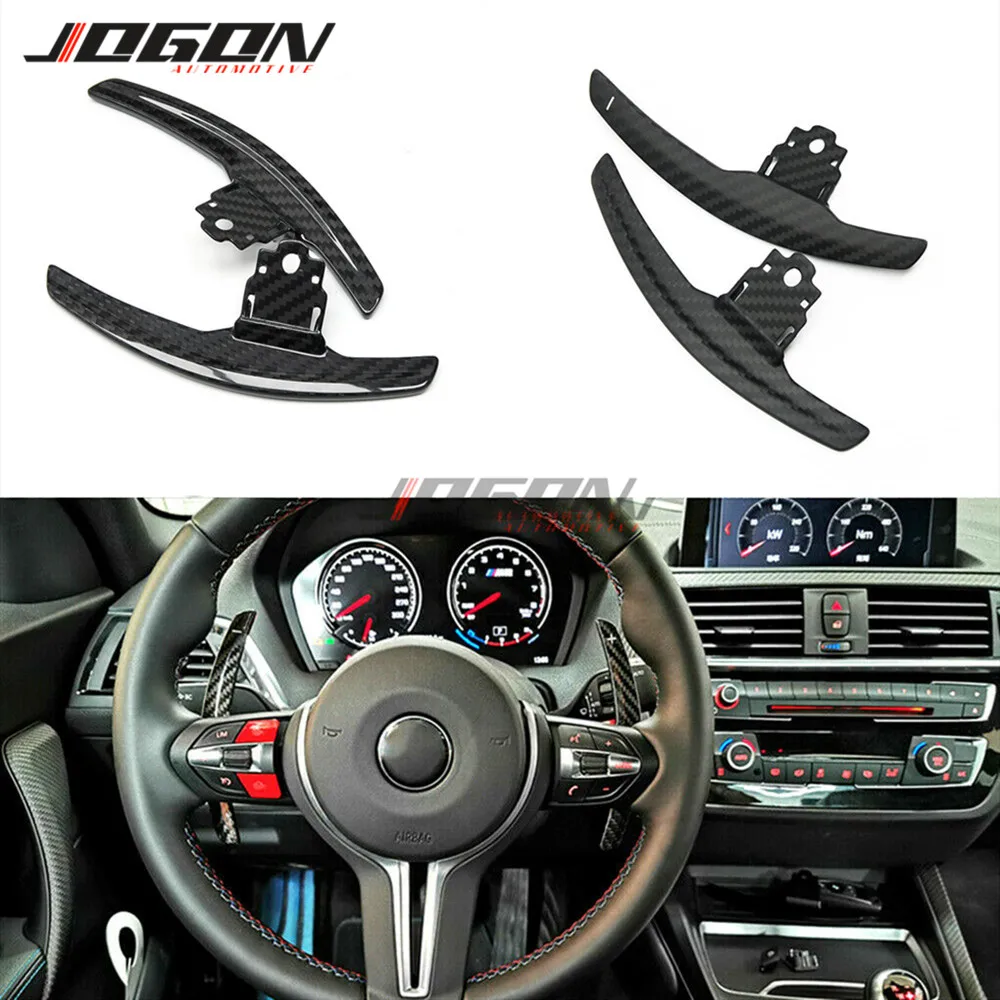 Рычаг переключения передач на рулевое колесо из углеродного волокна для BMW F20 F30 F31