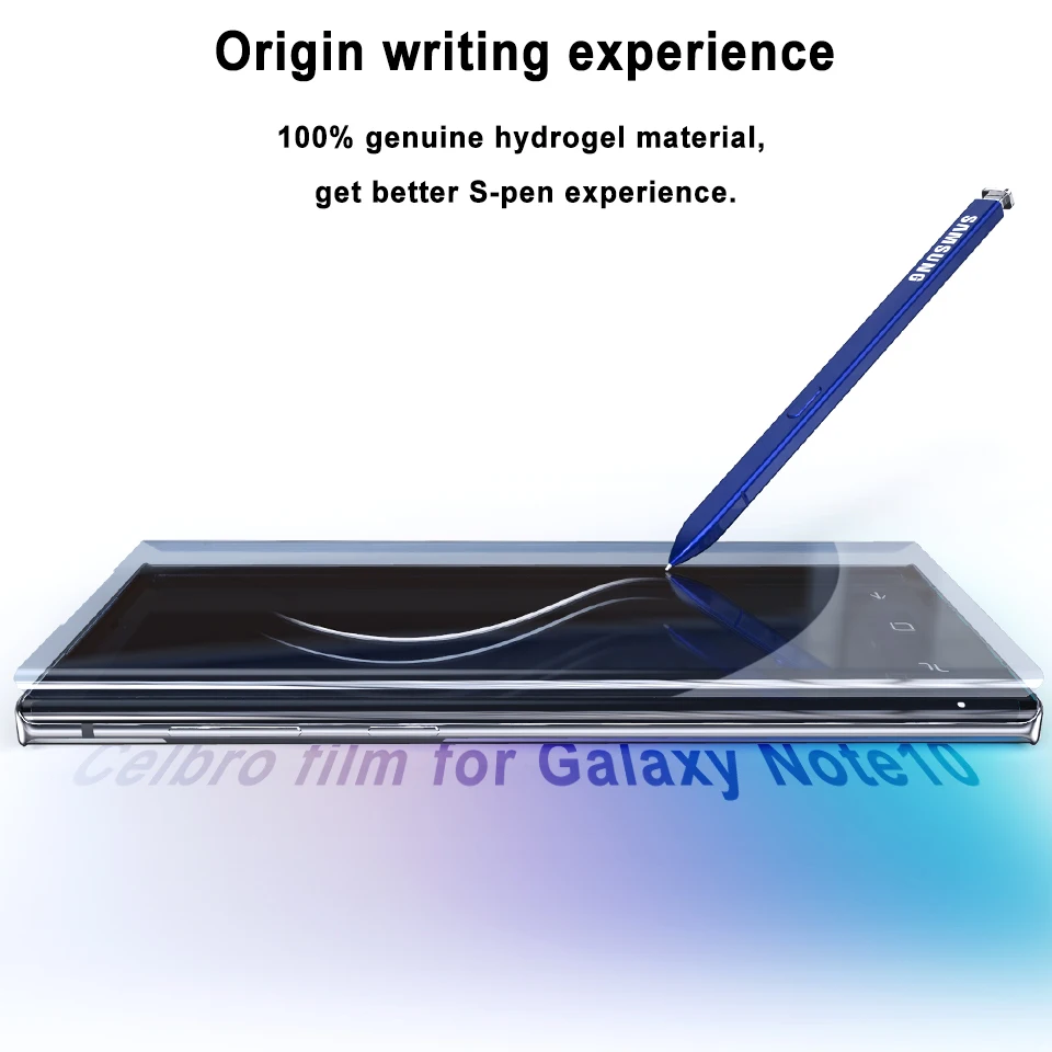 Защита экрана для samsung Galaxy Note 10 Plus мягкая Гидрогелевая пленка Pro Note10 + не стекло |