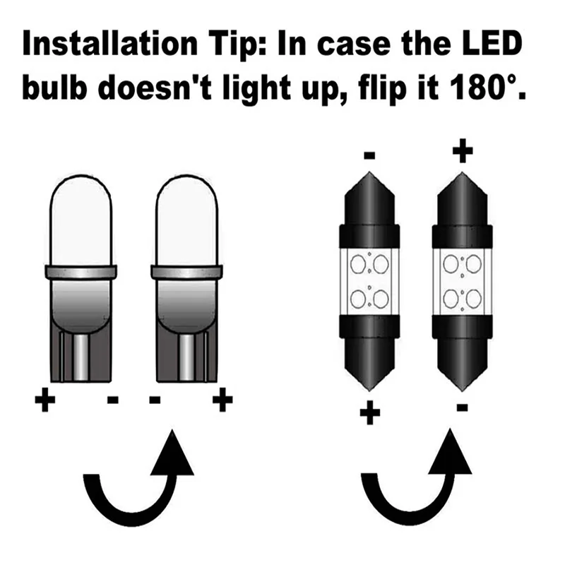 

10pcs Only LED Car Interior Reading lamp Dome Map Trunk Lights bulb Kit For Fiat Grande Punto (2005-2012)