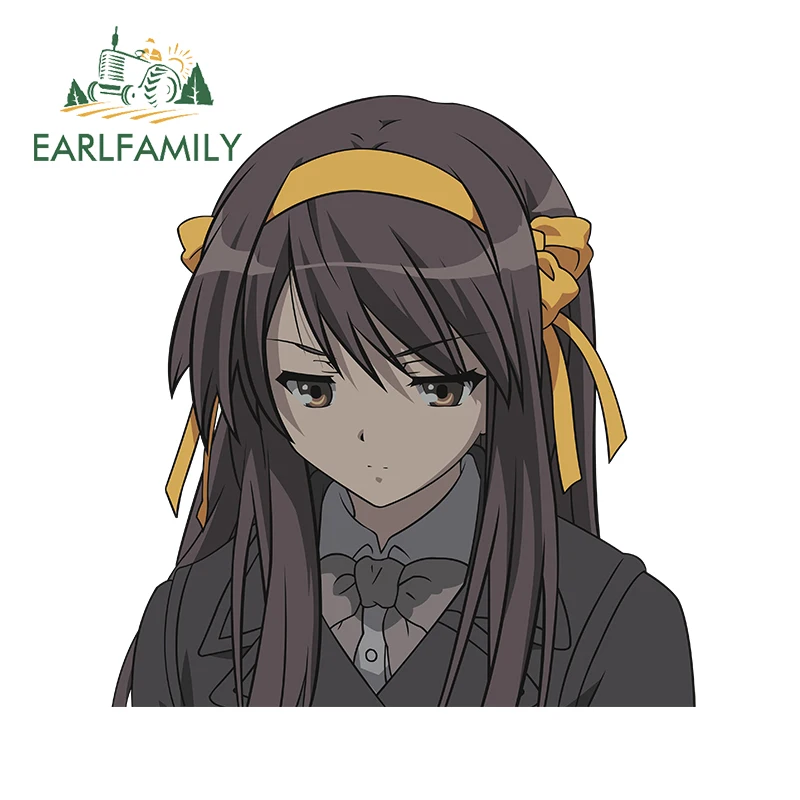 

EARLFAMILY 13 см x 12,5 см для Судзумии Харухи аниме «сделай сам» Наклейка Виниловые автомобильные наклейки Водонепроницаемая Защитная пленка для д...