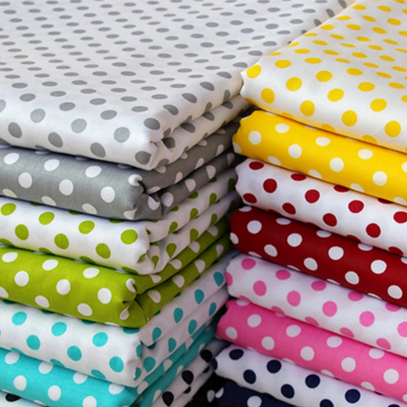 

Printed Dots baby Cotton Patchwork fabric for DIY bedding cloth Sewing quilting and fashion dress making fabrics