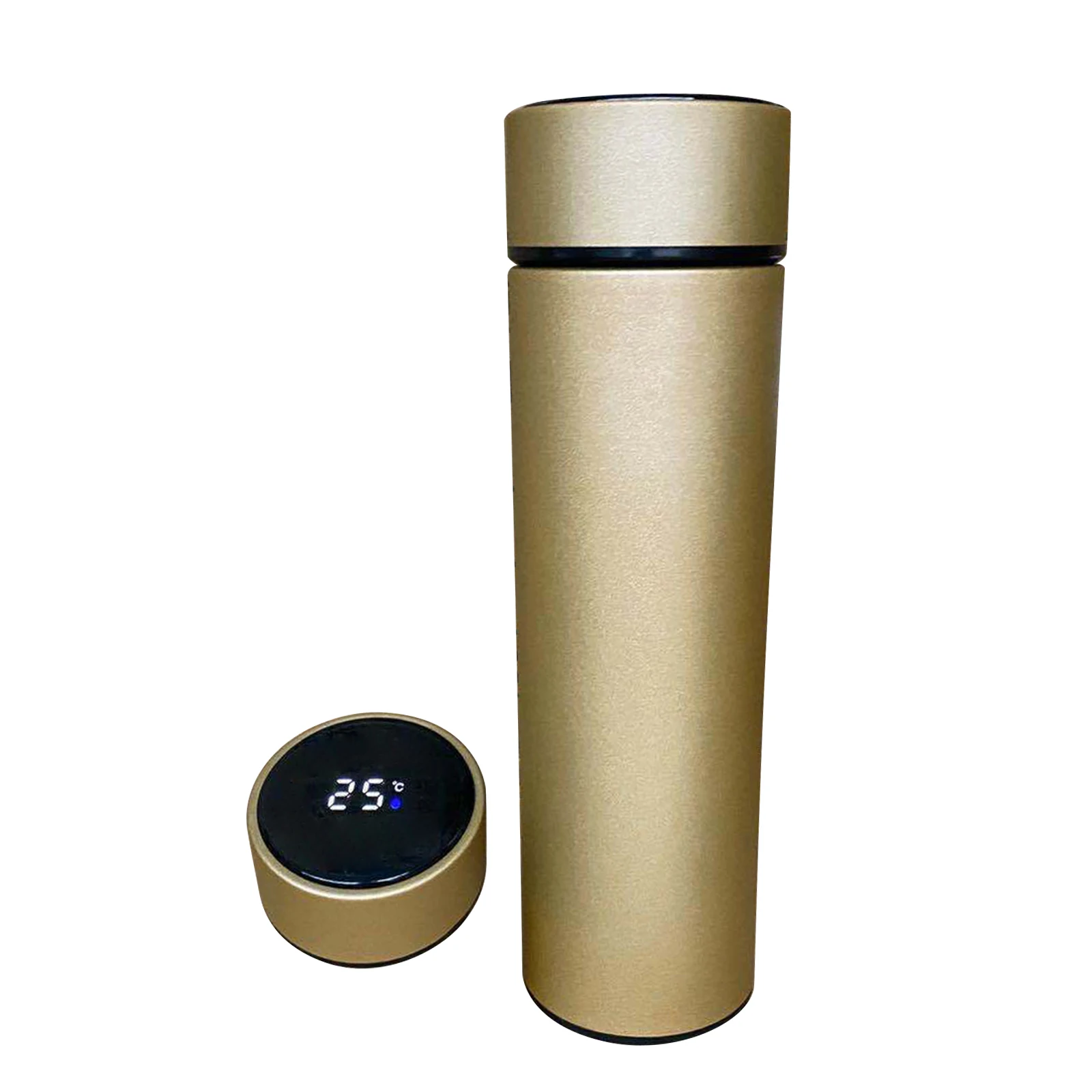 

500ml Water Bottle Vacuum Insulated Mug 304 Stainless Steel Led Touches Screen Temperature Display Cup SP99