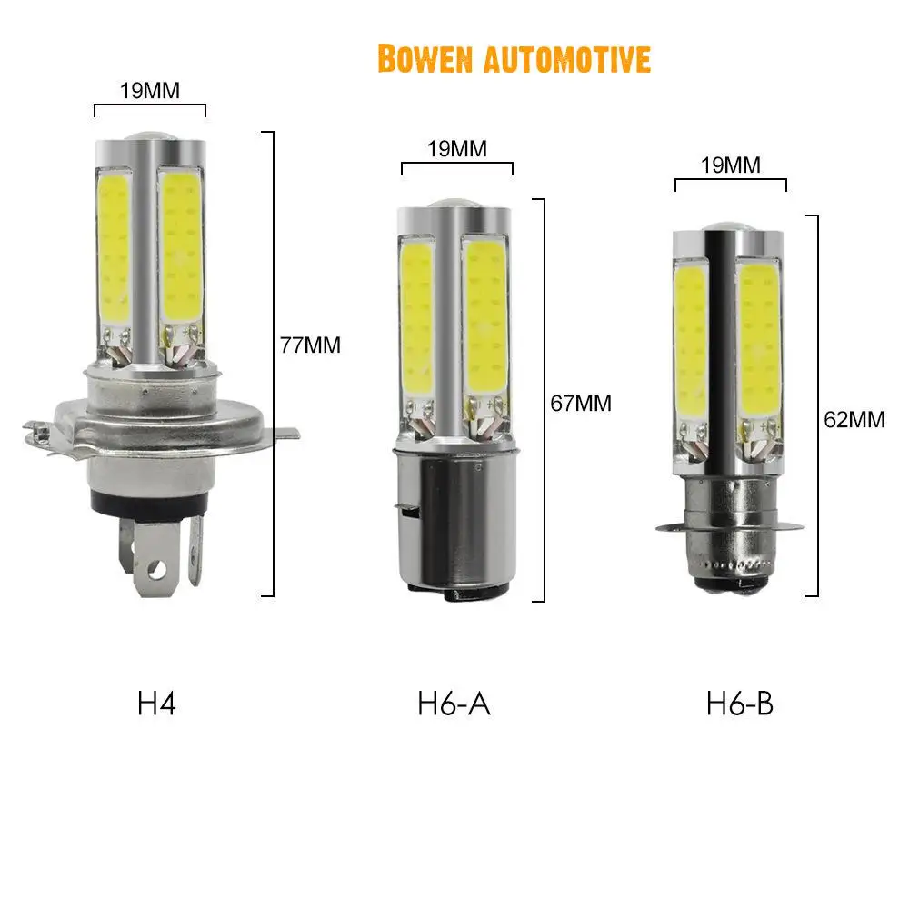 

NEW P15d Ba20d H4 Motorcycle Led Headlamp Is Illuminated By Cob On All Sides