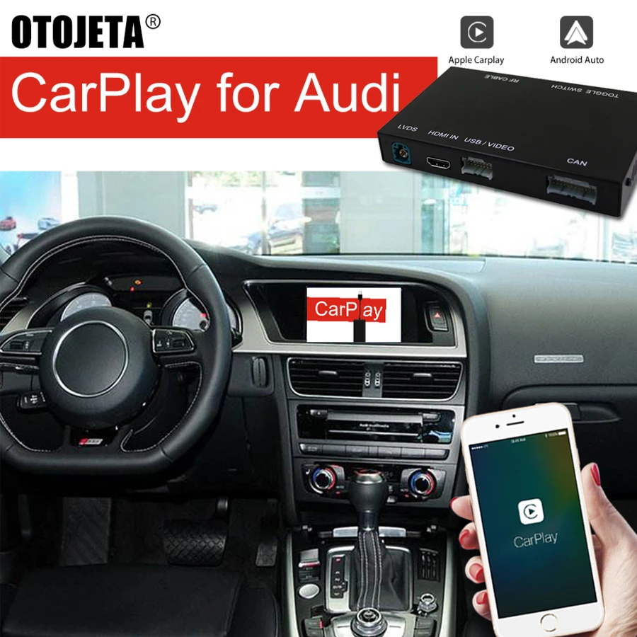 Обновленная автомобильная аудиосистема Airplay беспроводная Carplay Andriod Auto для AUDI S5 A4 Q5