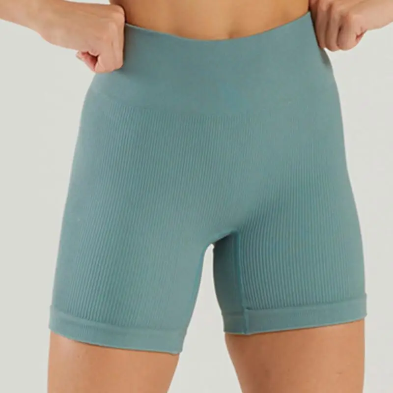 

Бесшовные Спортивные шорты в новом стиле, женские летние сексуальные леггинсы для фитнеса, тренажерного зала, бега, эластичные штаны для йо...