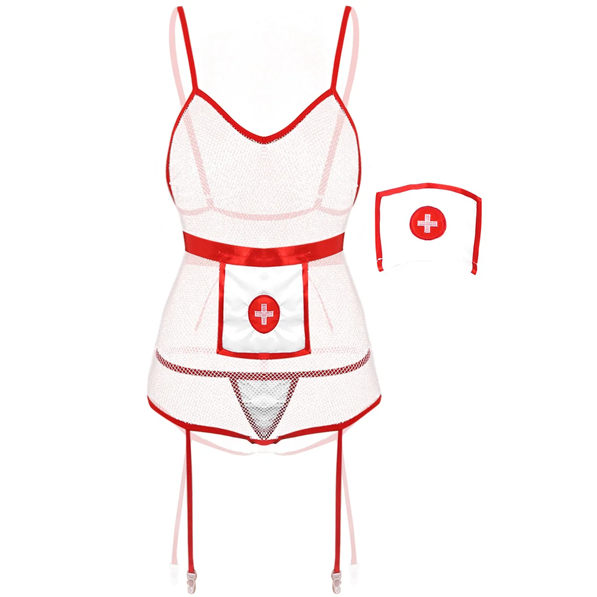 4 шт. женский трико со стрингами и обручем для волос |