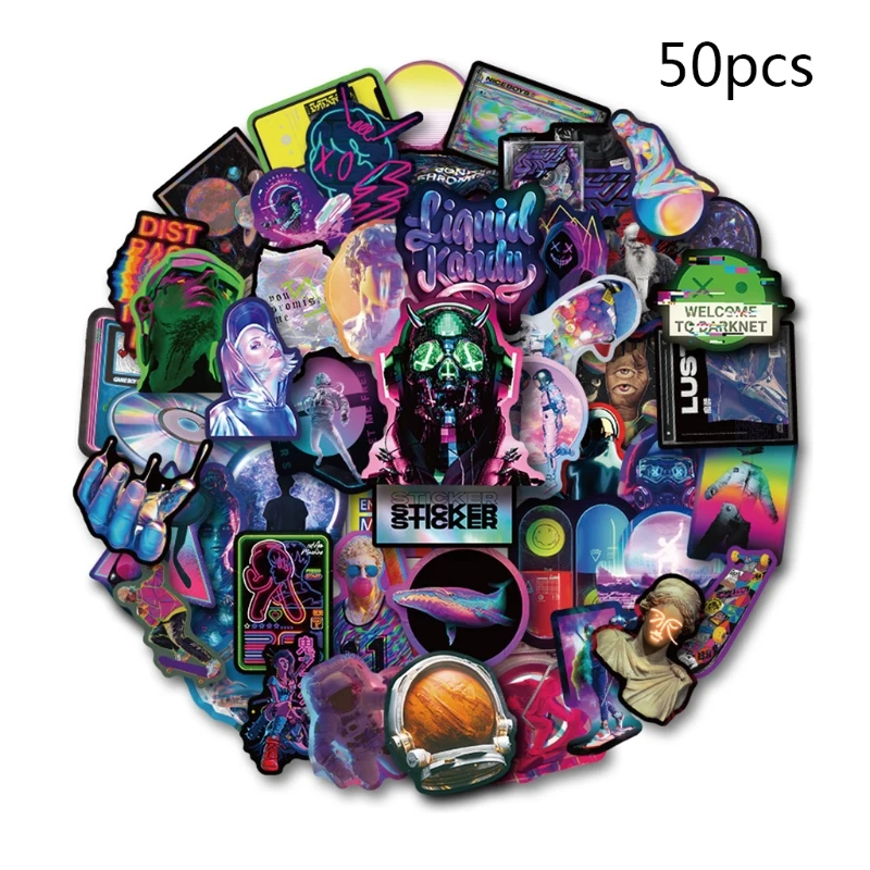 

2022 New Trendy Laptop Stickers No Repeat Graffiti Decals for Boy Girl DIY Art Craft 50x
