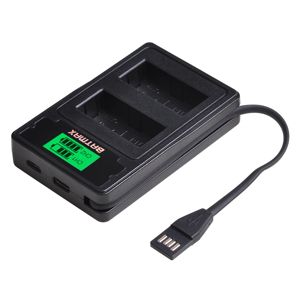 Batmax PS-BLN1 BLN-1 Camera Battery +LCD Dual USB Charger for Olympus OM-D E-M1 E-M5 Mark II PEN-F E-P5 EM1 EM5 PENF EP5 | Электроника