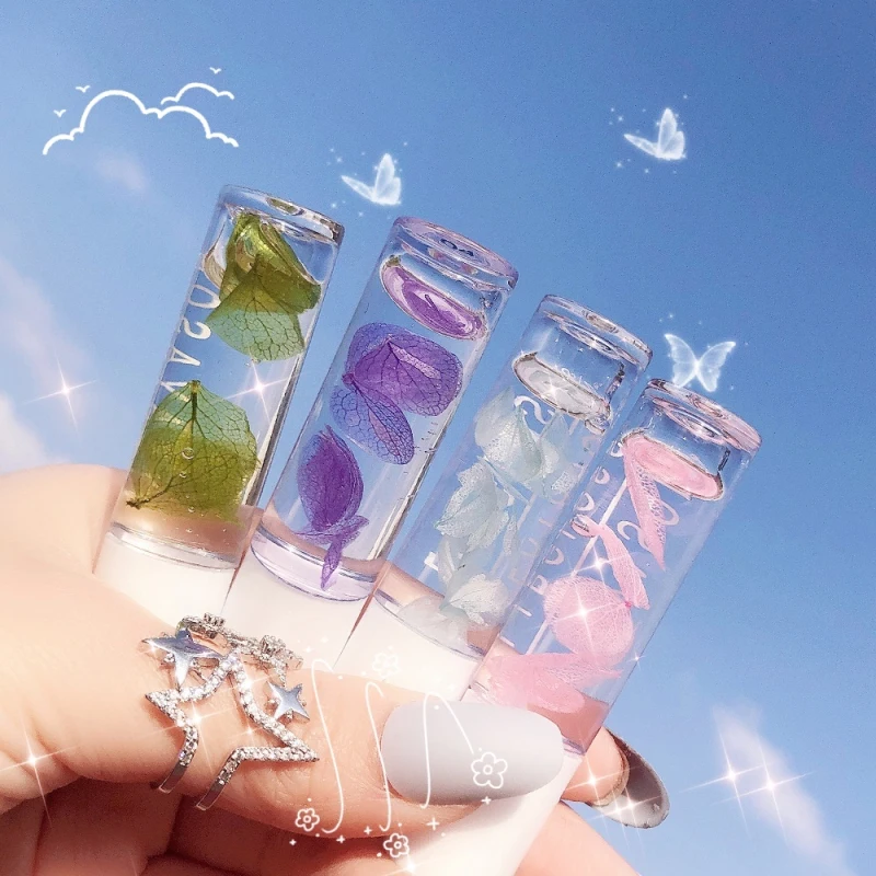 

TEAYASON Petal Transparent Lip Oil Colorless Moisturizing Waterproof Lip Gloss Sexy Woman Plumper Lip Care Prevent Dry TSLM2
