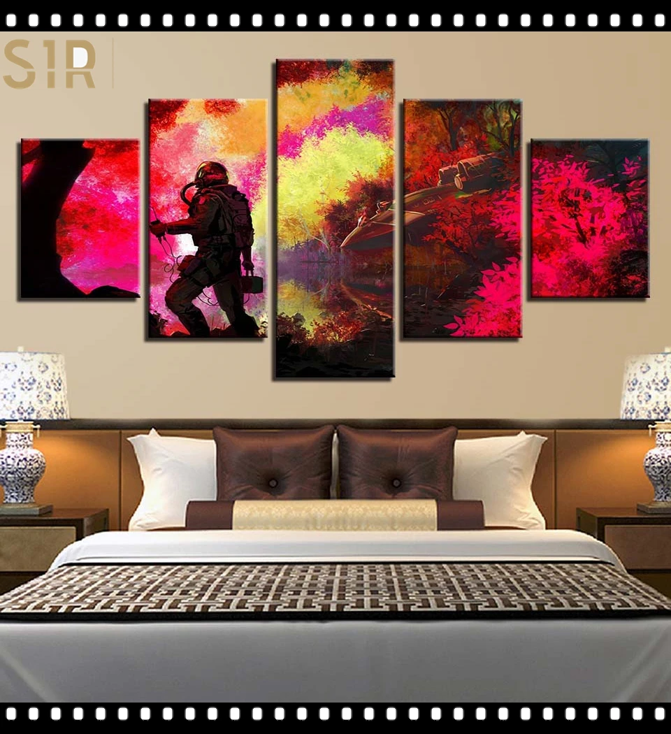 

Wall Painting Canvas Printing HD Classic Movie Animation 5 Panel Home Decoration Template Living Room Poster Anime Decor Hero