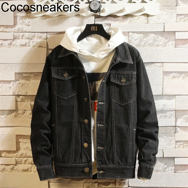 

spring new denim jacket men's jacket denim m three color