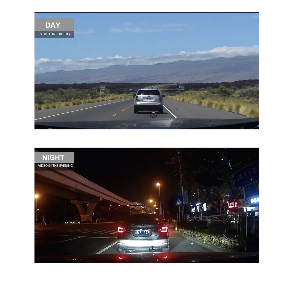 HGDO 1" сенсорный экран Камера заднего вида Зеркало Dash камера FHD 1080P Автомобильный видеорегистратор с функцией ночного видения Dash Cam Авто Вождение рекордер Dashcam