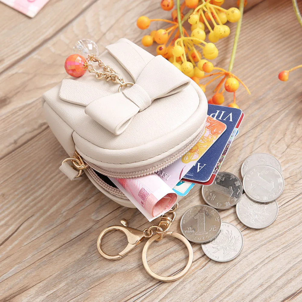 

Cute Coin Purses Women's Bags Mini Portable Storage Bag Girls Small Earphone Box PU Leather Housekeeper Keychain Wallet Pouch
