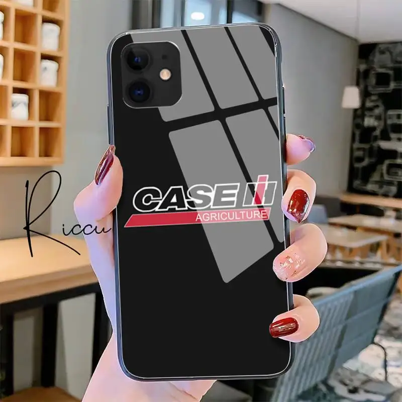

CASE IH Tractor Logo Phone Case Tempered Glass For IPhone 11 Pro XR XS MAX 8 X 7 6S 6 Plus SE 2020 12 Pro Max Mini Case