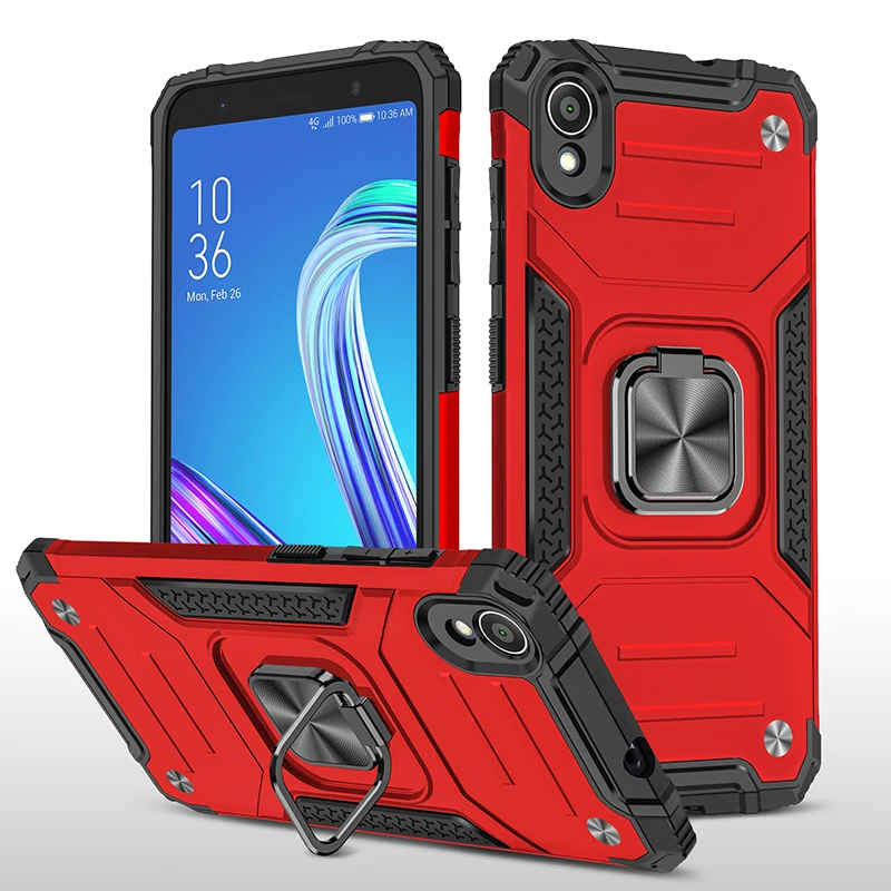 

Armor With Ring Bracket Phone Case For Asus Zenfone 4 Max Pro Live L1 ZA550KL ZC554KL M2 ZB631KL ZB633KL M1 ZB601KL ZB602KL Case