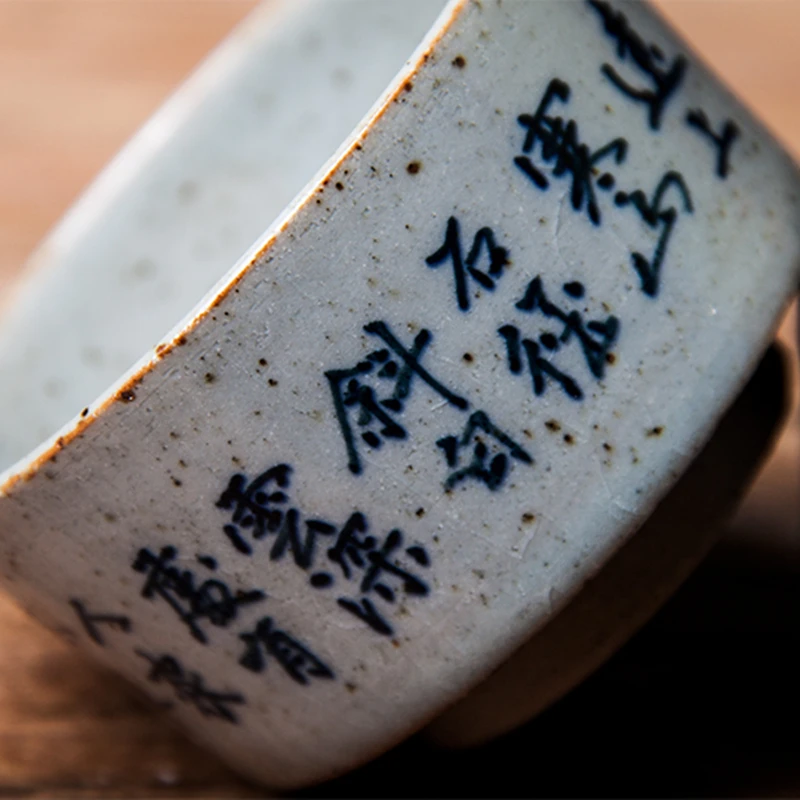 Мастер ручная роспись Китайская каллиграфия керамические чашки чайная чашка