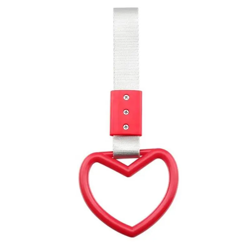 

Car interior pull ring static belt loop car decoration pendant heart-shaped nylon strap car trailer loop handle handle strap cha