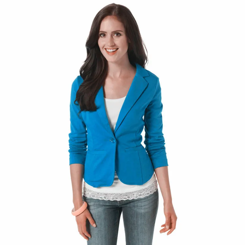 

Autumn New Women Blazer Casual Slim Fit Long Sleeve Suit Top Blazer Outer Jacket New Plus Size 2021 Fashion Designer Brand