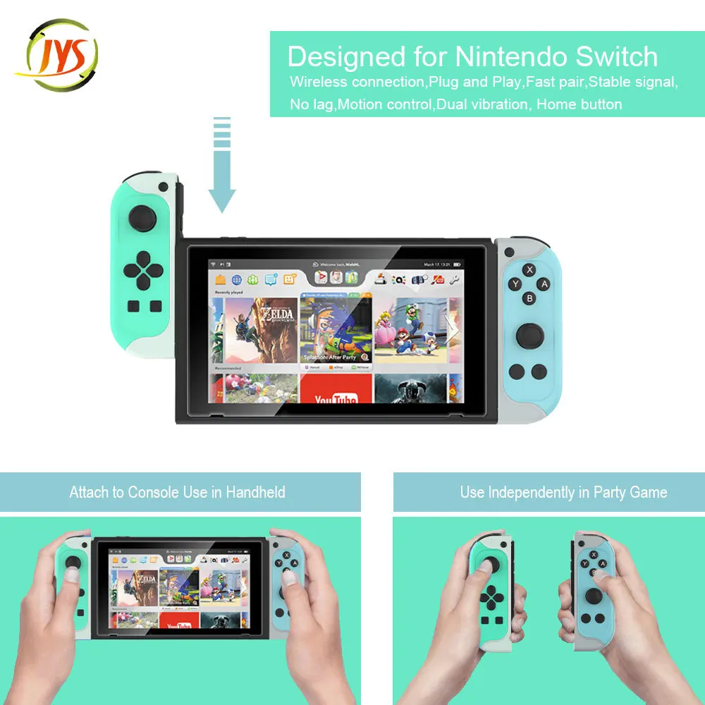 

New Wireless Controller Left Right Bluetooth Gamepad for Nintend Switch Handle Controller Grip For NS -Switch Console gamer gift