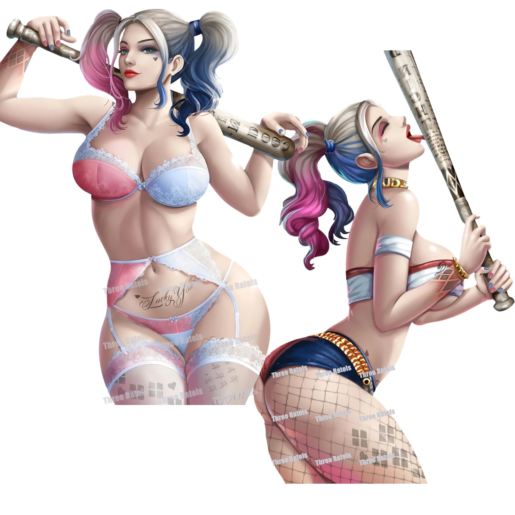 

B906 Sexy Girl Quinn Vinyl Decal Anime Cartoon Car Stickers Waterproof Bumper Accessories Window Wall Decoration