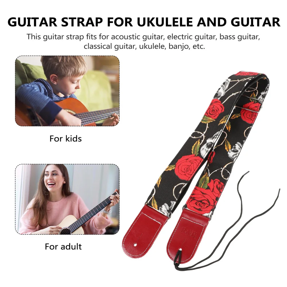 

1Pc Creative Guitar Strap Practical Acoustic Guitar Strap Cool Bass Belt