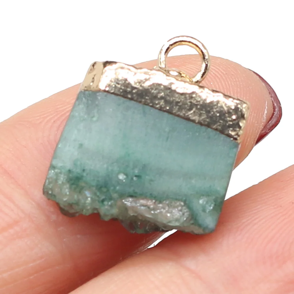 

Natural Crystal Stone Irregular Shape Stones Pendant DIY for Necklace or Jewelry Making Size 12x14mm