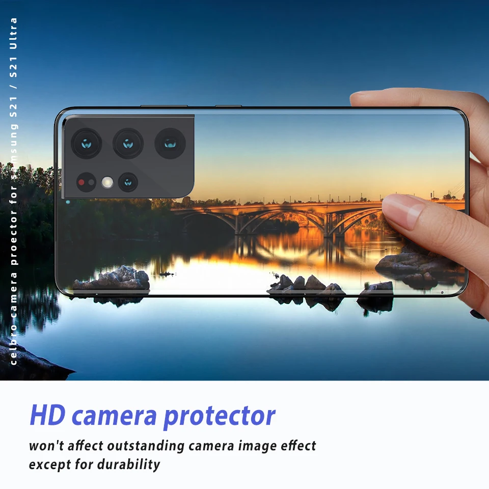 

5Pcs Camera Protector Glass for Samsung Galaxy S21 Ultra Case S21 Plus S21FE Note 20 S20 A72 A52 A32 5G A41 A31 A21S A22 Film
