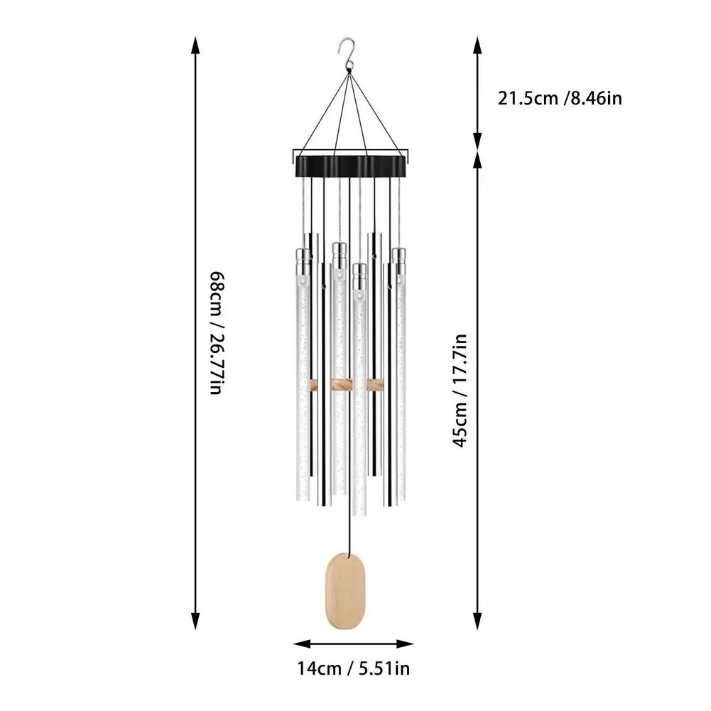 

LED Solar Wind Chime Auto-sensing Wind Chime Light Color Changing IP55 Waterproof Hanging Solar Light For Home Garden Decor