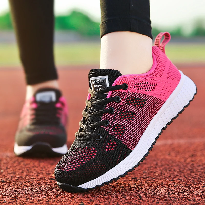 Женские кроссовки Белые на платформе Женская обувь Повседневная Tenis Feminino Zapatos de