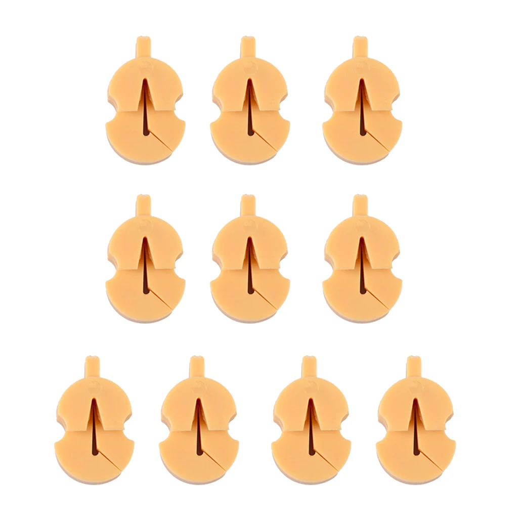 

10pcs Brown Violin Practice Mute Silencer Sourdine For Violin Players