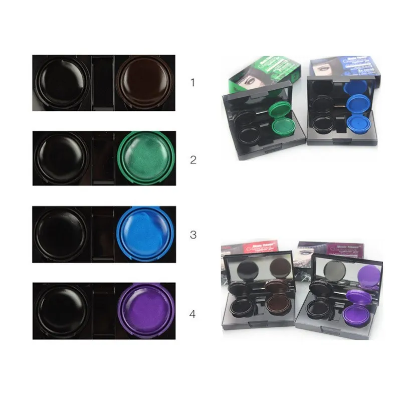 Новый бренд 2 Цвета ровная кисточка для подведения глаз гель крем 100%