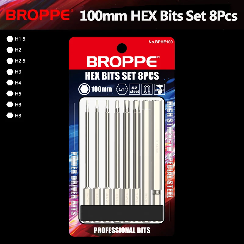 

Набор магнитных отверток BROPPE S2 8 шт.