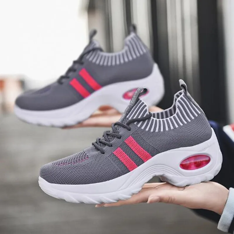 

Кроссовки женские, дышащие, на толстой подошве, с воздушной подушкой