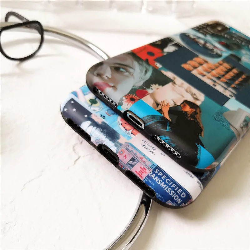 LEMONCOVER Literary чехол для iPhone X XS MAX XR 8 7 6 6S Plus Чехлы Роскошные 7Plus 8Plus матовая Ретро