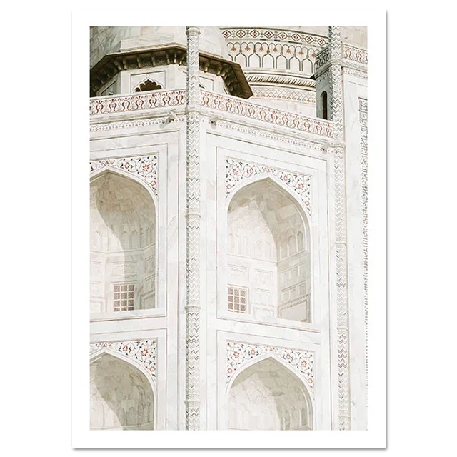 Picture 3 Allah Islamic Wall Art Холст плакат, двери, мусульманское здание, принт, скандинавские декоративные картины, живопись, современный декор в мечети - Цвет: Picture 3