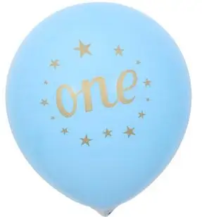 10 PCS blue one Его мальчик это девочка пол раскрывает вечерние шары украшения для младенцев вечерние наборы; детский душ шарики ко дню рождения баннер - Цвет: 10 PCS blue one