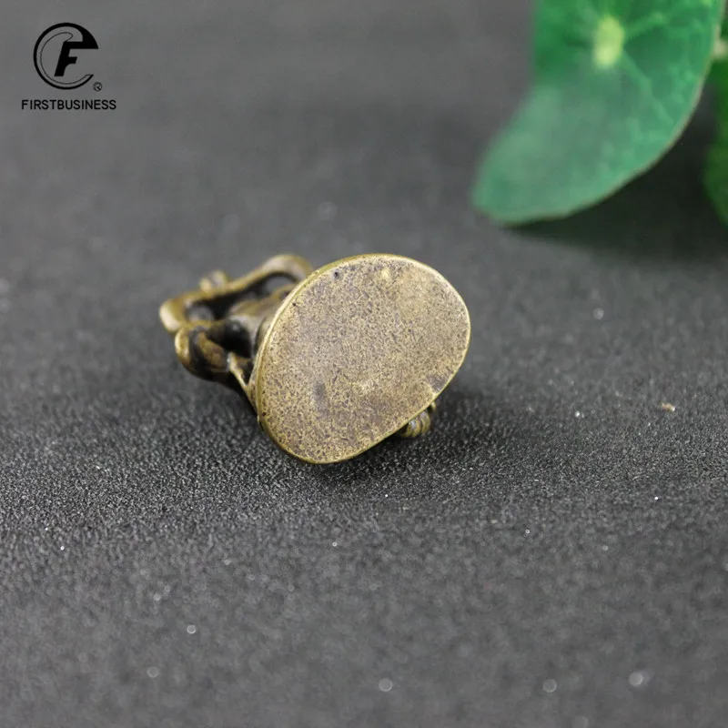 Ретро буддийский Бог богатства из чистой меди украшения Будды труба украшение