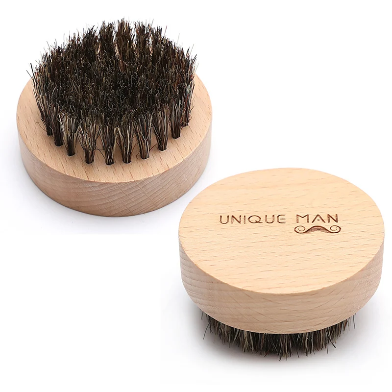

Beard Brush for Men Round Wooden Handle Beard Brush Soft Bristle Mustache Brush Beard Sweep Brushes for Men Beard Styling