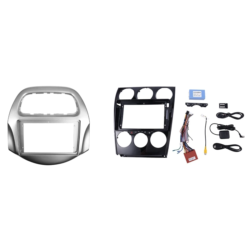 

1 Pcs Car Radio Fascia Frame Dash Panel & 1 Set 9 Inch Car Stereo Fascia Panel Frame DVD Panel Installation Trim Kit