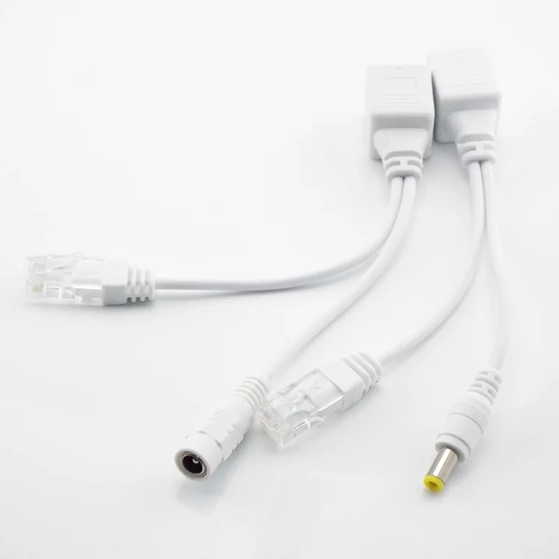 

5 Pair 12V CCTV Power Supply Rj45 Splitter Security Camera Poe Adapter AccessoriesSynthesizer connector Poe Cable W17