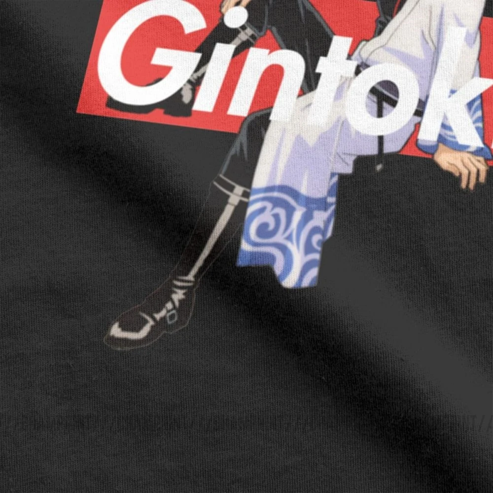 Мужская футболка Gintama Gintoki Sakata Новинка хлопковая футболки с коротким рукавом
