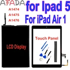 ЖК-дисплей 9,7 дюйма для iPad 5, сменный сенсорный экран с цифровым преобразователем для IPad Air 1, A1474, A1475, A1476