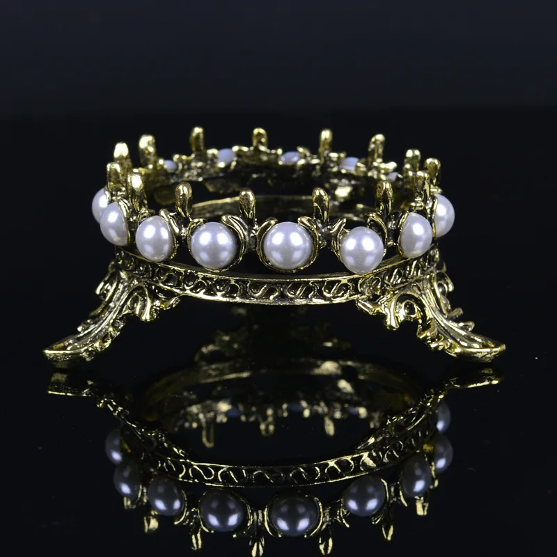 1pc Professional Nail Tools Pen Holder Classical Crown Metal Inlay Pearl Brushes Pens Display Stand Rack Art Salon | Красота и
