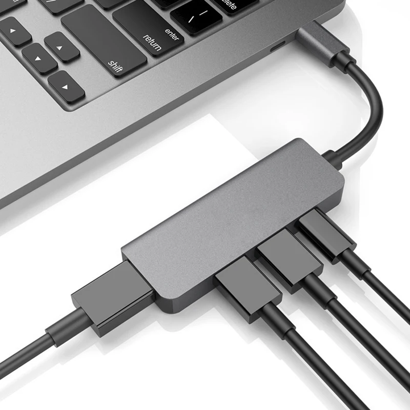 USB 3 0 2 разветвитель для MacBook Pro Air 4K USBC Разветвитель C концентратор Type HDMI подходит |