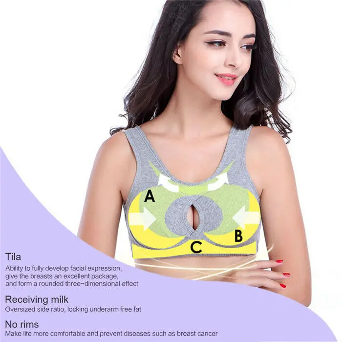 Женский бесшовный спортивный бюстгальтер против провисания удобный