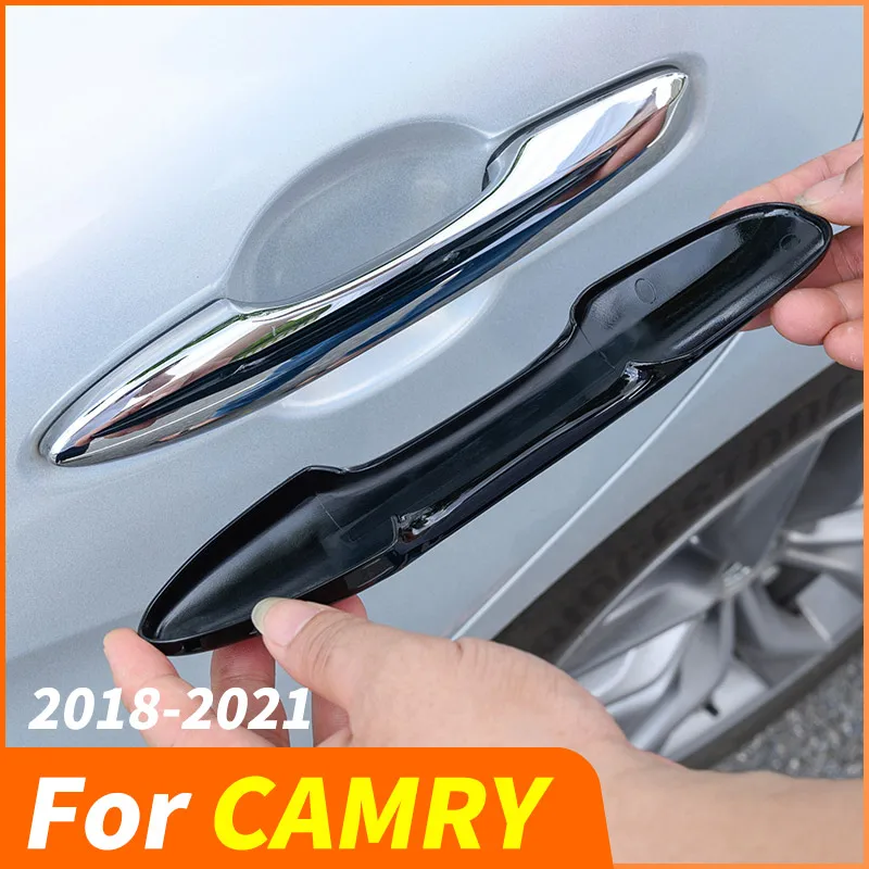 Handle Stickers, Snap-on Door Handles, Scratch-resistant For Toyota Camry 8TH XV70 2018 2019 2020 2021 Car Accessories Refit