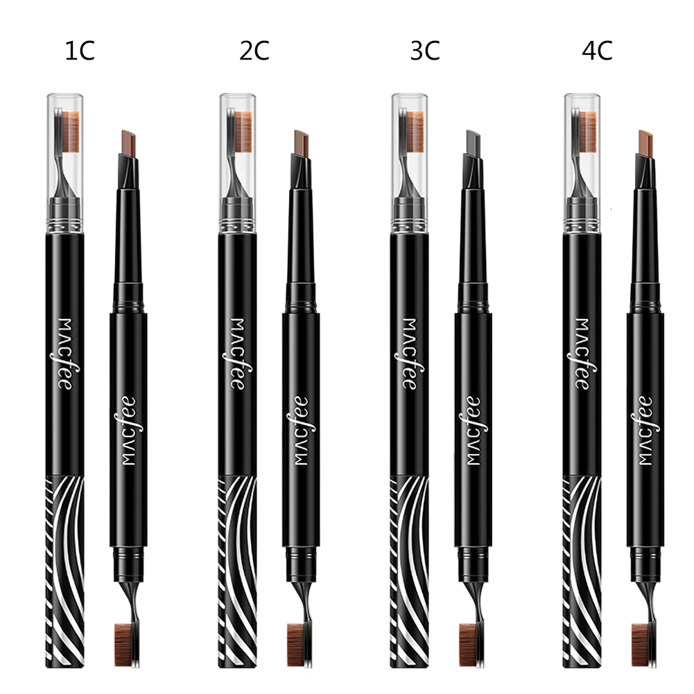 1 шт. Двойная Головка Автоматическая вращающаяся карандаш для бровей зубная