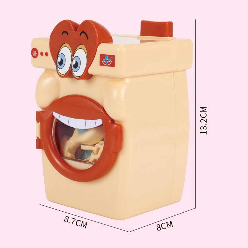 

Simulation Big Mouth Washing Machine Mini Play Doll House Furniture Kids Toy