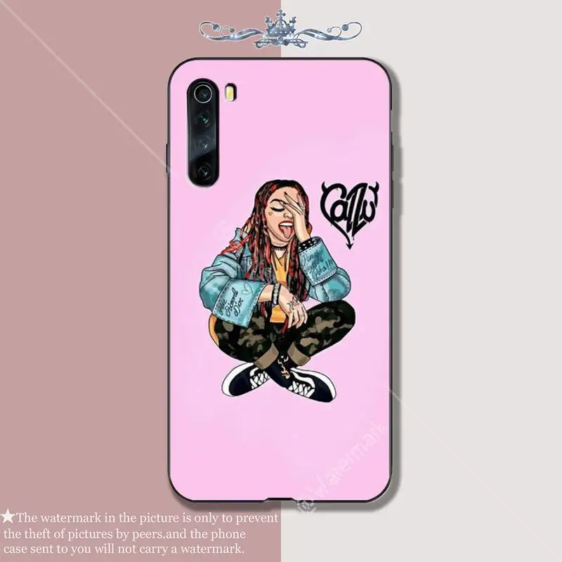 

YJYDNHBD Singer Cazzu Girl soft TPU black case cover for xiaomi redmi 4X 5 plus 6 6A 7 7A 8 8A 9 note 4 8 T 9 pro max coque
