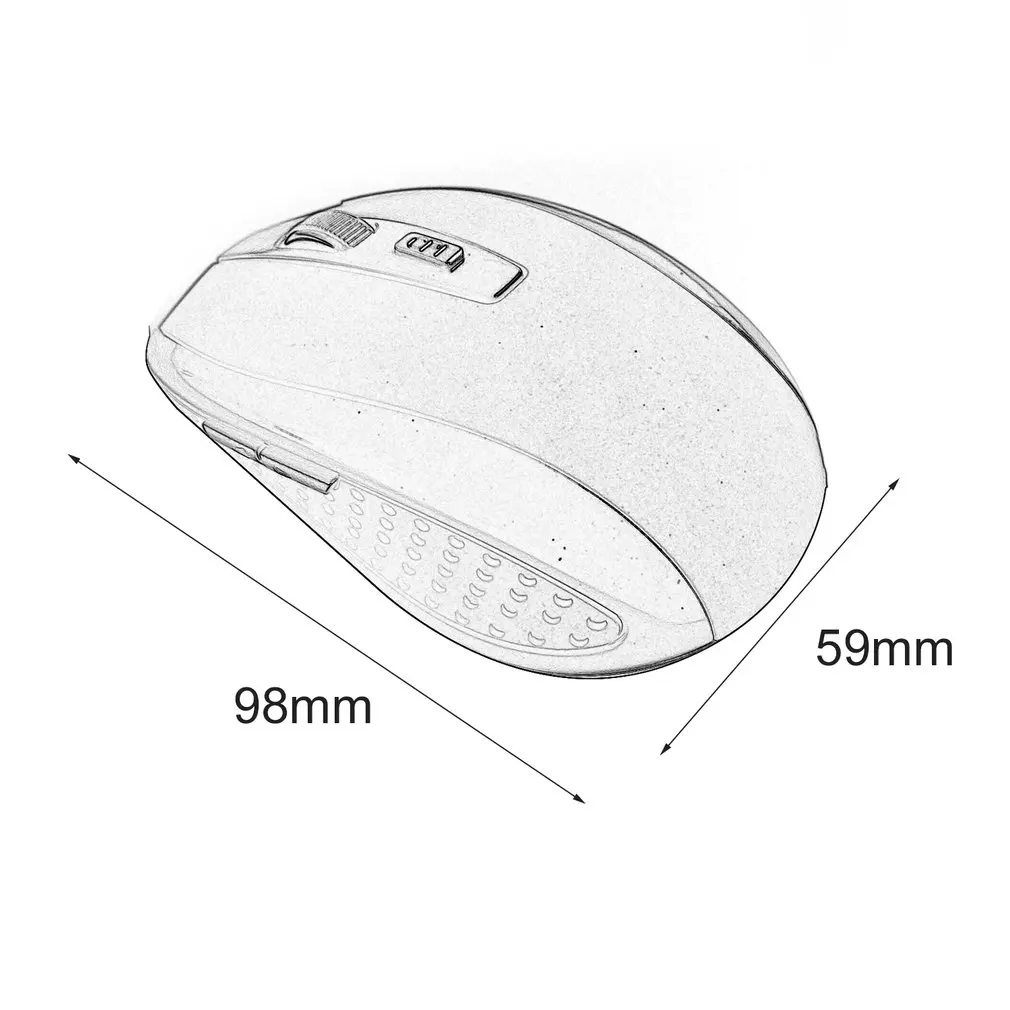 

2.4G Wireless Mouse Durable 7500 Optical Computer Mouse Ergonomic Mice For Laptop Universal Computer Peripherals